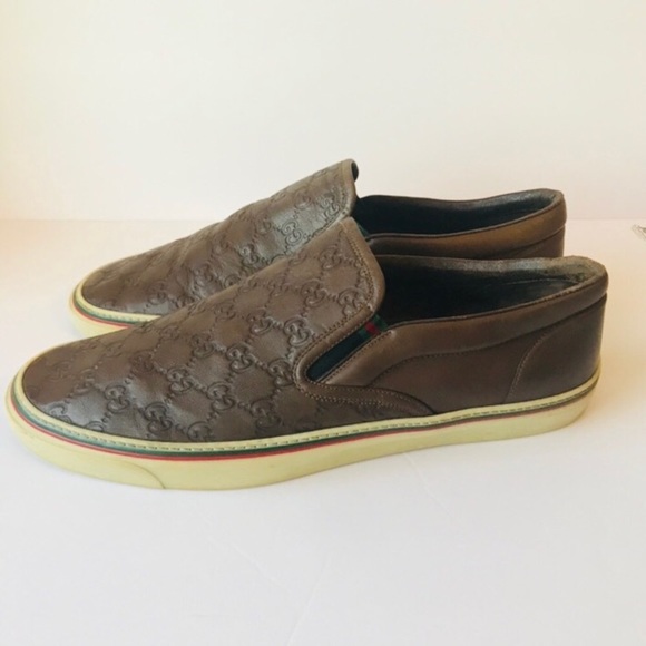 Gucci Men’s slip sneakers size 14G - Picture 4 of 8